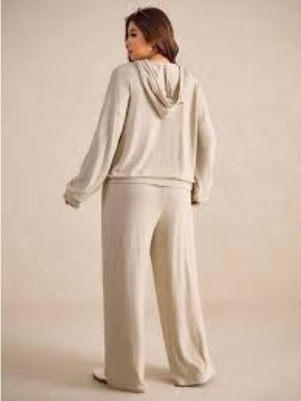 Sioni Two-piece Wide Leg Hooded Loungwear Set